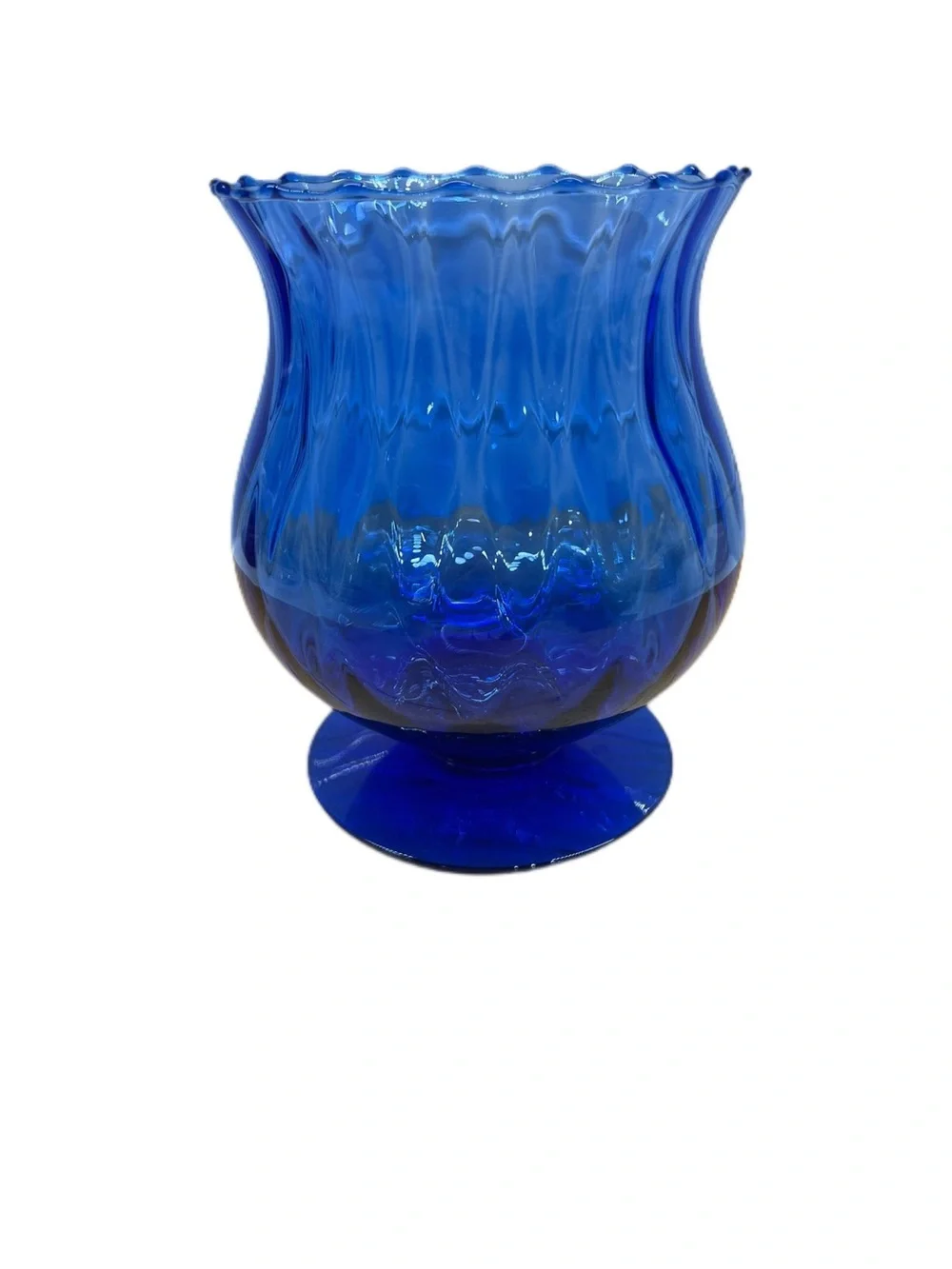Princes House Cobalt Blue sapphire crystal Glass Decorative Vase